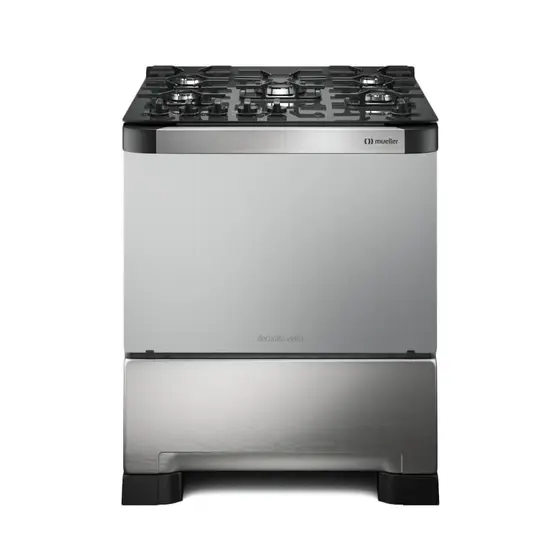 FOGAO DECORATO VETRO 5B INOX G3 601230053 UN (MUELLER)
