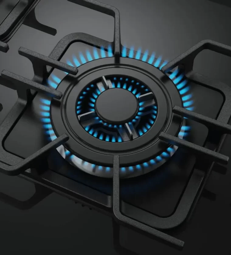 FOGAO DECORATO VETRO 5B INOX G3 601230053 UN (MUELLER)