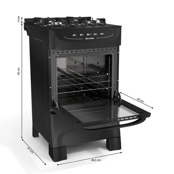 FOGAO MFV4BB 4B PRETO UN (MUELLER)