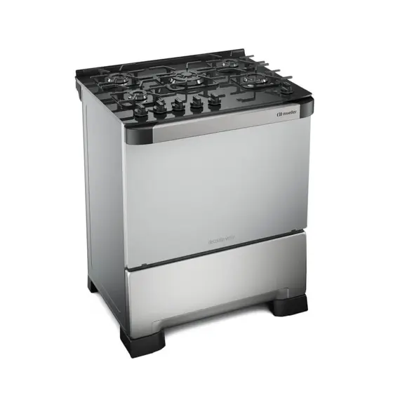 FOGAO DECORATO VETRO 5B INOX G3 601230053 UN (MUELLER)