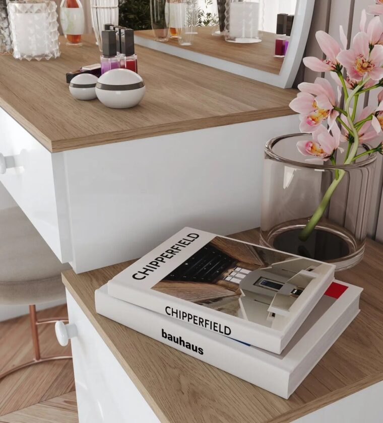 PENTEADEIRA AGNES 1PT 2GAV BRANCO/JEQUITIBA HP UN (HENN MOVEIS)