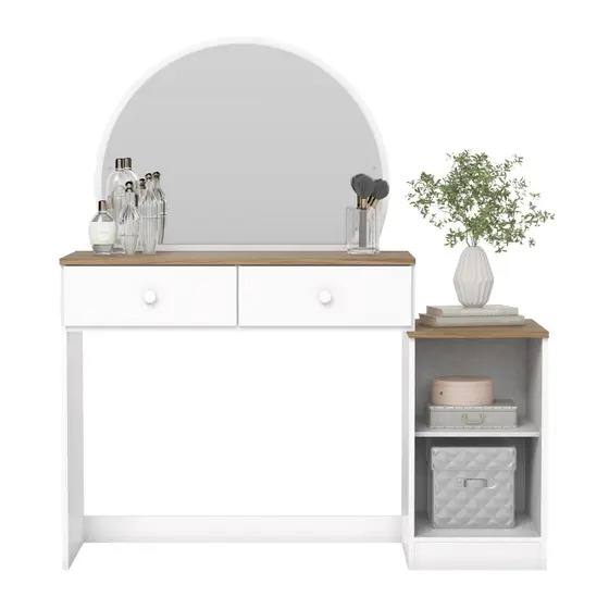 PENTEADEIRA AGNES 1PT 2GAV BRANCO/JEQUITIBA HP UN (HENN MOVEIS)