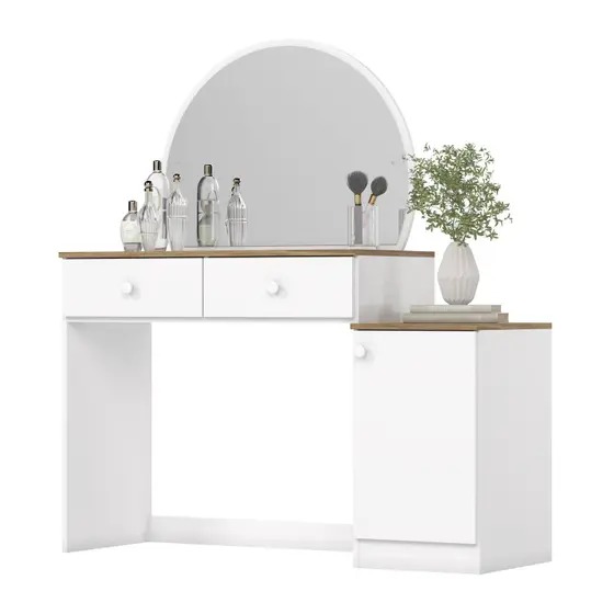 PENTEADEIRA AGNES 1PT 2GAV BRANCO/JEQUITIBA HP UN (HENN MOVEIS)