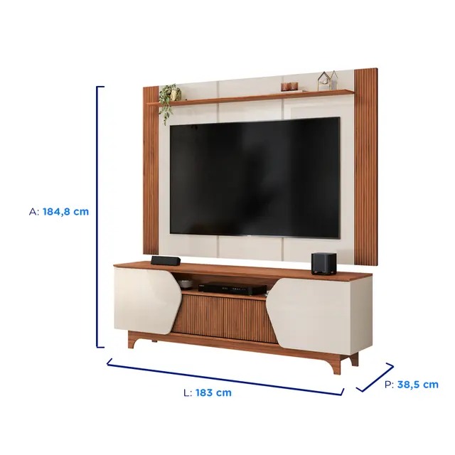 Rack com Painel para TVs até 75