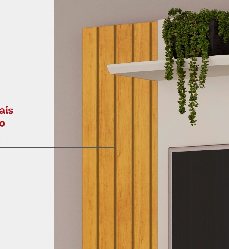 Rack Flat e Painel Trend Extensível para tv de até 60 polegadas Cebro/Bali