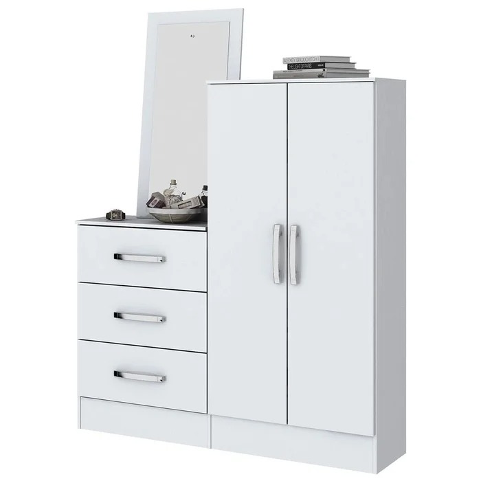 Cômoda Multiuso 02 Portas 03 Gavetas B700 Briz Branco