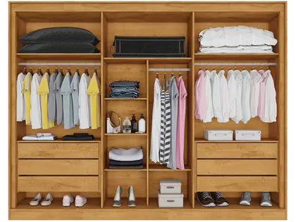 Guarda Roupa Argos 6 Portas Espelhado MDF - MadeMarcs - MadeMarques