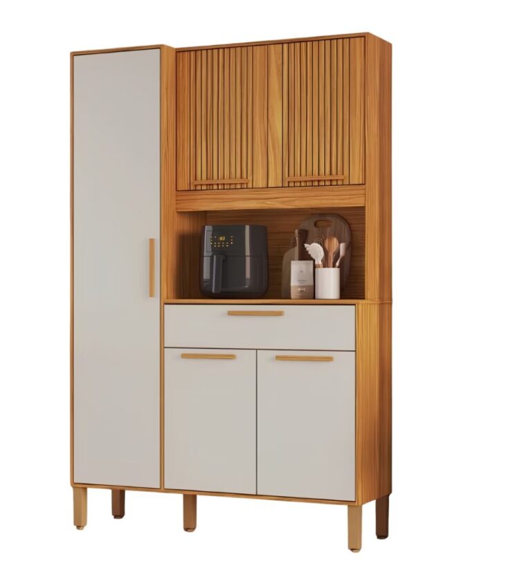 Kit Cozinha Sangio 5Pt 1Gv Canela/Off White Rio Doce