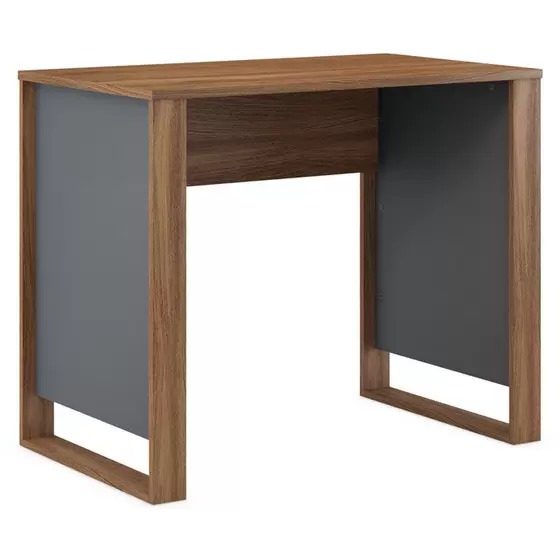 Mesa para Computador Office Morada Amêndola e Grafito - Demóbile