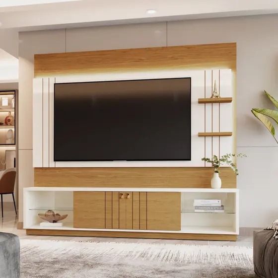 Estante Home Guaíba 200cm para TV até 65” - Mobler