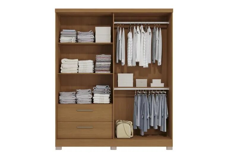 Guarda Roupa Casal 3P 2G 218x180 cm C533 Kappesberg