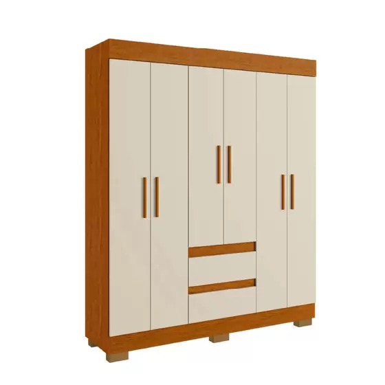 Guarda Roupa Casal Maya 6 Portas 100% MDP ACP Móveis