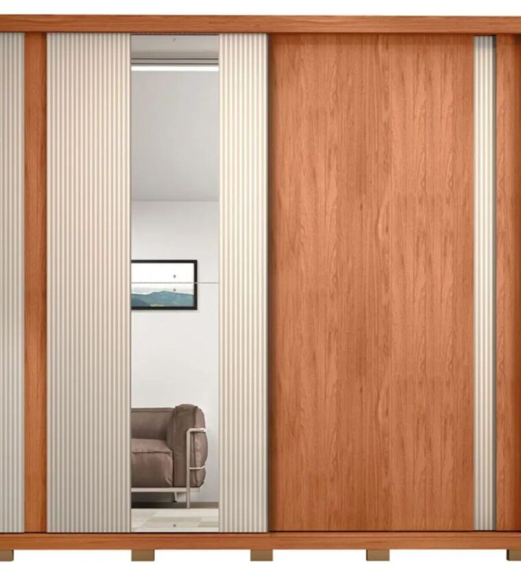 Guarda-roupa Casal 4 Gavetas 2 Portas Caemmun Romanus