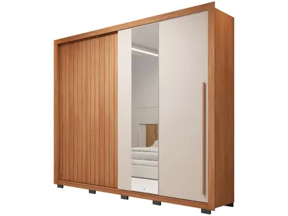 Guarda-roupa Casal 4 Gavetas 2 Portas Caemmun Romanus