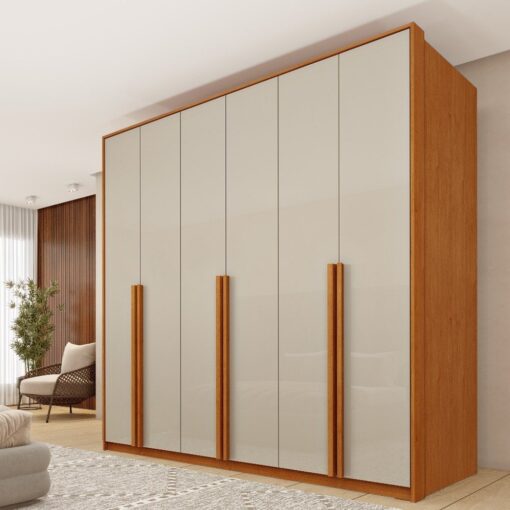 Guarda-Roupa TCIL Master 6 Portas 2 Gavetas Cinamomo