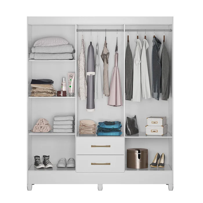 Guarda Roupa 6 Portas Panamá Branco