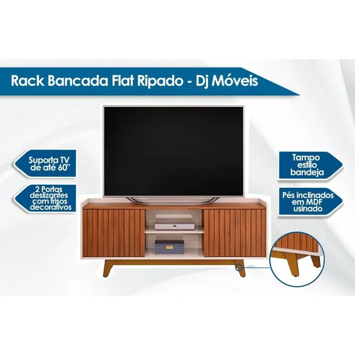 Bancada DJ Móveis Flat com Nicho e com Pés