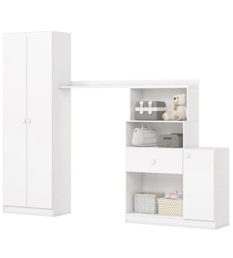 Conjunto Infantil Pétala - Branco - Móveis Henn