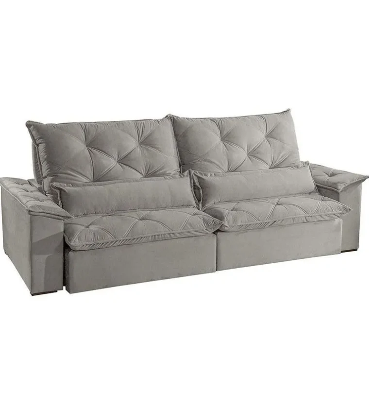 Sofá Malt 02 Módulos De 90cm Br 25cm Meu Sofá Online A230 Linho Cinza