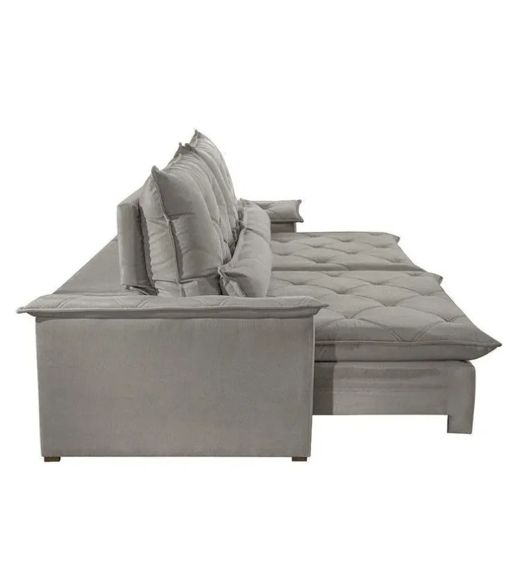 Sofá Malt 02 Módulos De 90cm Br 25cm Meu Sofá Online A230 Linho Cinza