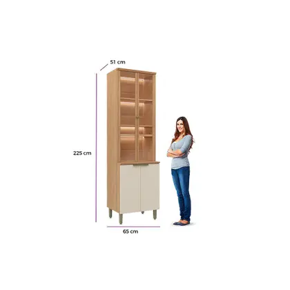 Cristaleira Selene 4 Portas Linea Brasil