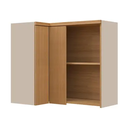 Armário Aéreo Canto 3 Portas 90cm Allure Linea Brasil