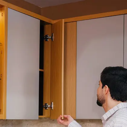 Armário Aéreo Canto 3 Portas 90cm Allure Linea Brasil