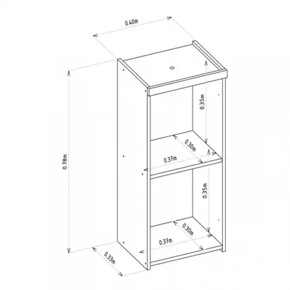Armário Aéreo Simples 40cm Allure Linea Brasil